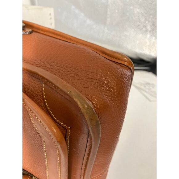 DOONEY & BOURKE VINTAGE BROWN PEBBLED LEATHER CROSSBODY BAG - Picture 10 of 16